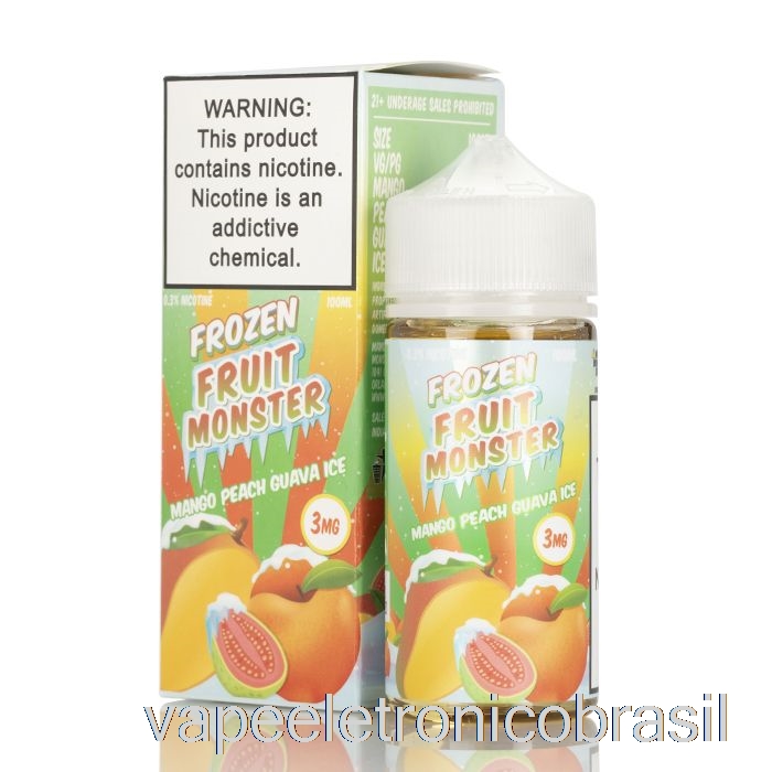 Vape Vaporesso Gelo Manga Pêssego Goiaba - Monstro De Frutas Congeladas - 100ml 0mg